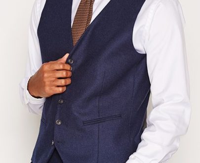 Shdone Myloiver Navy Waistcoat