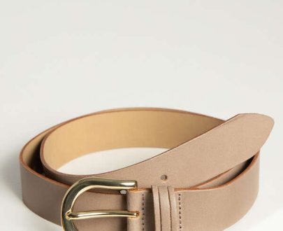 Ashbourn Leather Belt , taupe