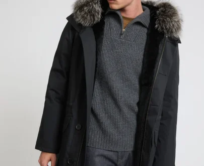 Yves Salomon – Iconic Cotton Blend And Fur Parka