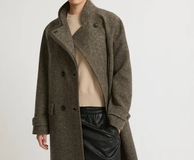 Yves Salomon – Long woollen pea coat