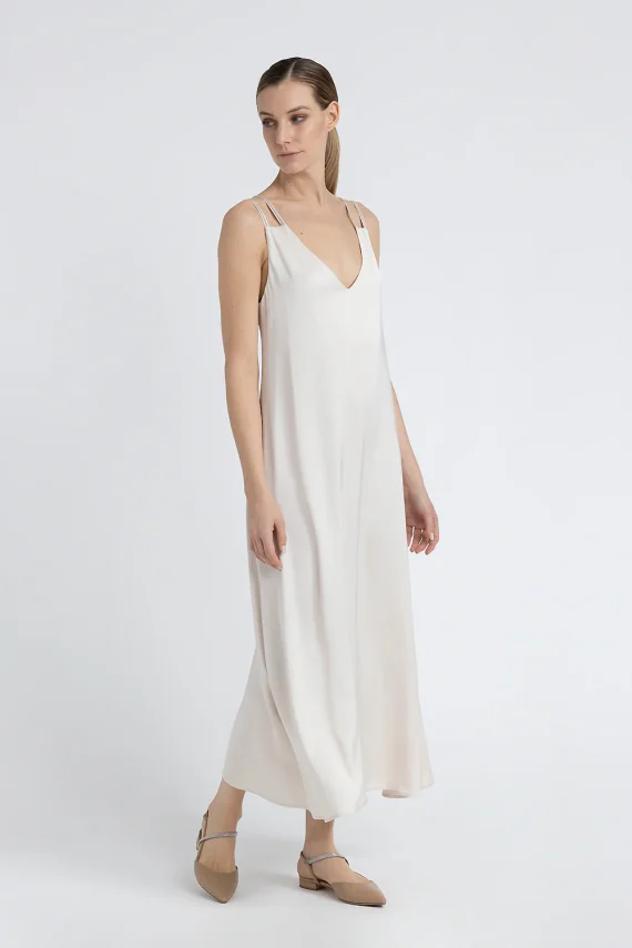 Peserico - Viscose satin long dress