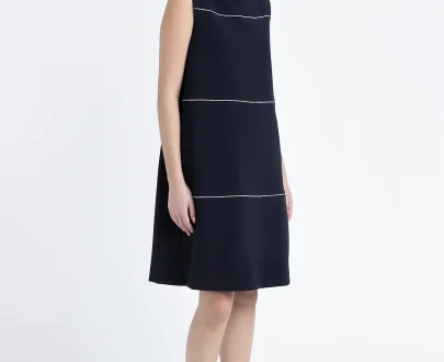 Peserico – A-line midi dress with Punto Luce