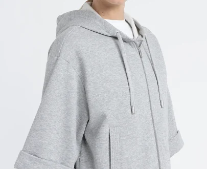 Peserico – Cotton and Lurex hoodie