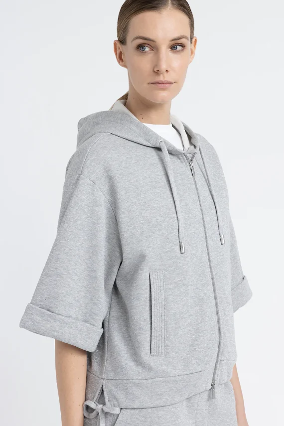 Peserico - Cotton and Lurex hoodie