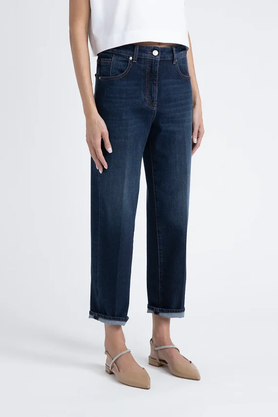 Peserico - Stretch denim cotton trousers