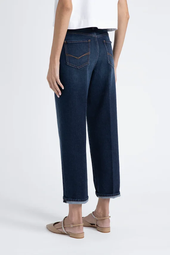 Peserico - Stretch denim cotton trousers - Image 2