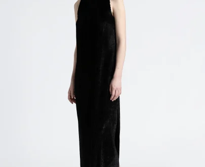 Peserico – Velvet long sleeveless dress