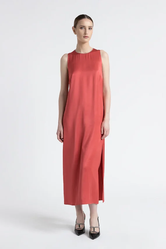 Peserico - Viscose satin long dress