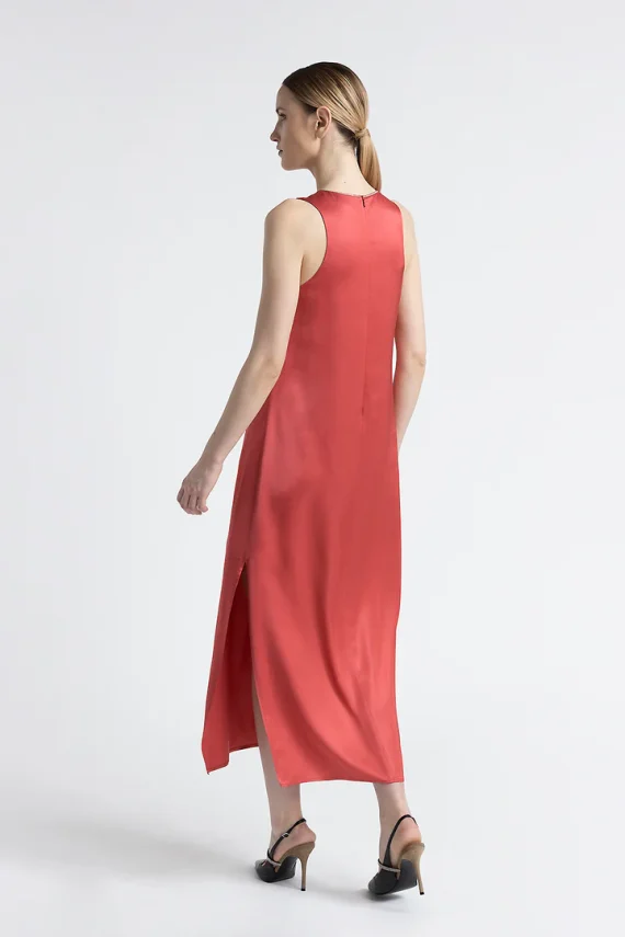 Peserico - Viscose satin long dress - Image 2