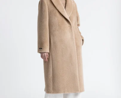 Peserico – Alpaca and wool double-breasted coat