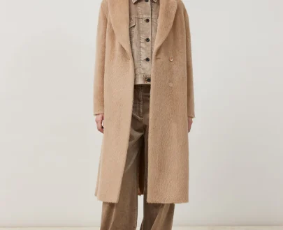 Peserico – Alpaca and wool double-breasted coat