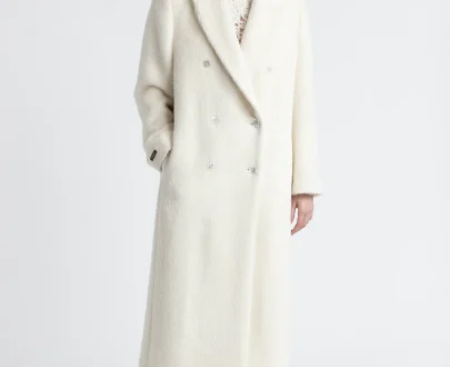 Peserico – Alpaca and wool double-breasted coat