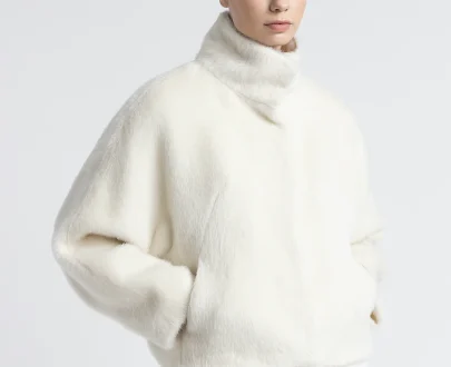 Peserico – Alpaca and wool double-breasted jacket