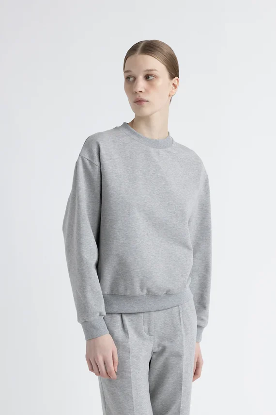 Peserico - Brushed cotton crewneck sweatshirt - Image 3