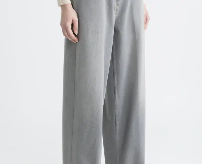 Peserico – Denim baggy oversize trousers