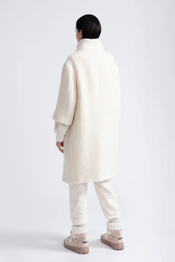 Peserico - Bouclé wool and alpaca coat - Image 3