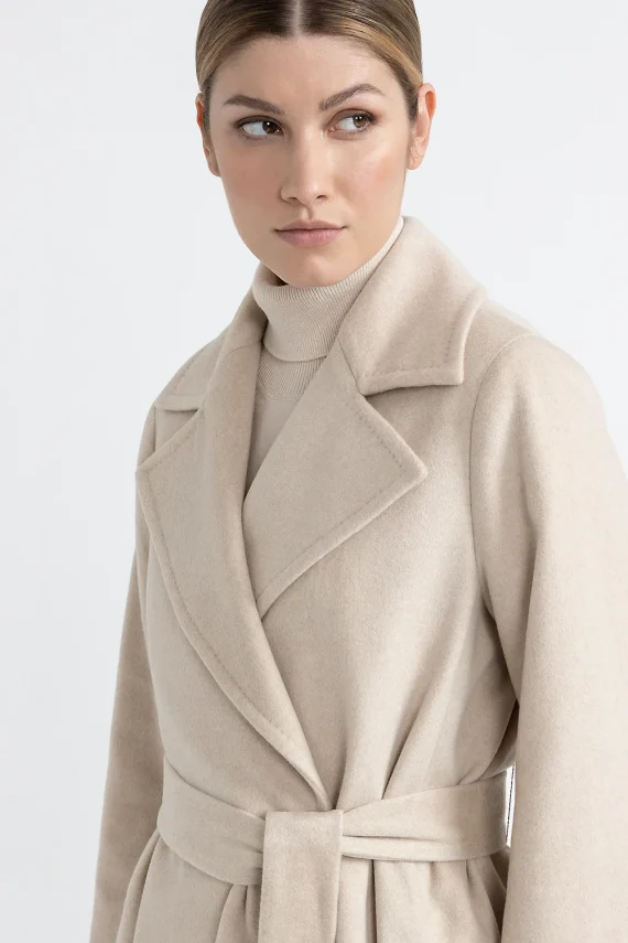 Peserico - Double-breasted coat in pure cashmere cloth - Image 2