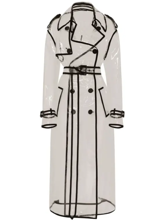 Dolce & Gabbana - KIM DOLCE&GABBANA contrast-trim trench coat