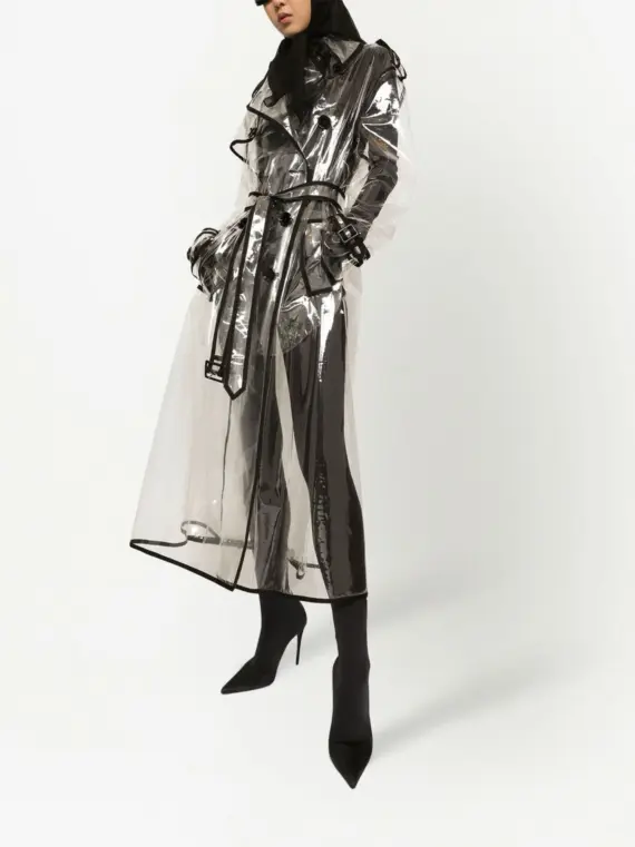 Dolce & Gabbana - KIM DOLCE&GABBANA contrast-trim trench coat - Image 2