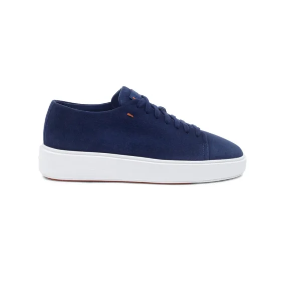 Santoni - Women’s blue suede sneaker