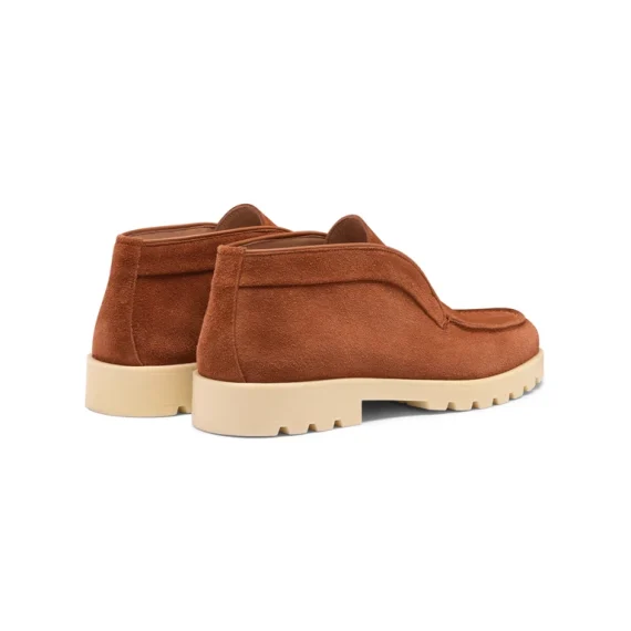 Santoni - Women's orange suede desert boot - Image 4